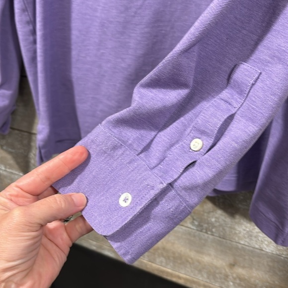 POLO Ralph Lauren long sleeved custom slim fit stretch mesh XL shirt - Picture 5 of 8